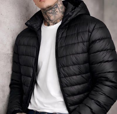 Jaqueta Puffer Bobojaco Corta Vento Nylon Frio Reforçada Preto P ao GG