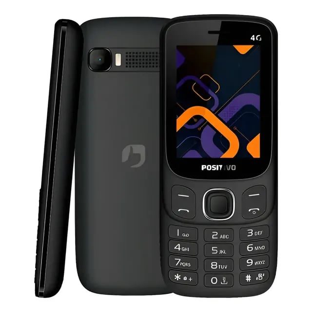 Celular Simples Para Idoso Dois Chips Positivo P41 4G Anatel Preto