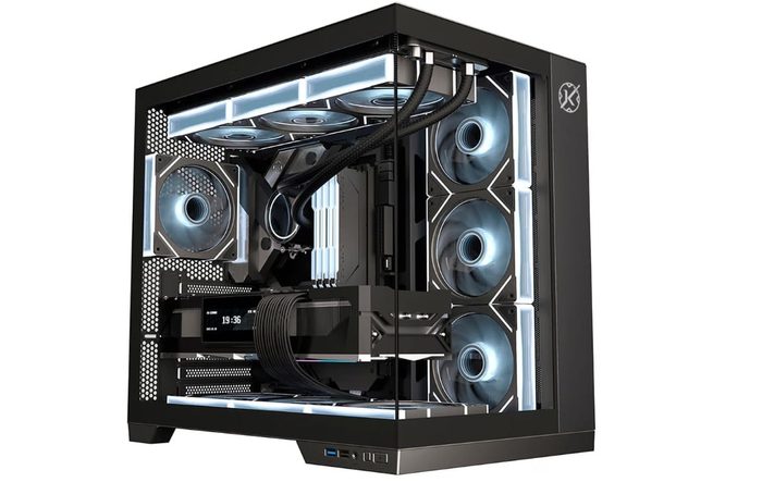 Gabinete Gamer Kalkan Asgard Preto Aquário sem fans KLK00040
