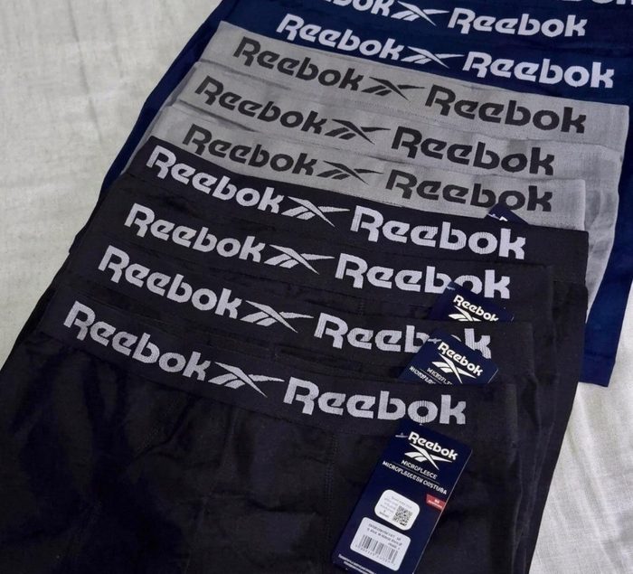 Kit 6 Cuecas Boxer Reebok Classic Microfibra Sem Costura