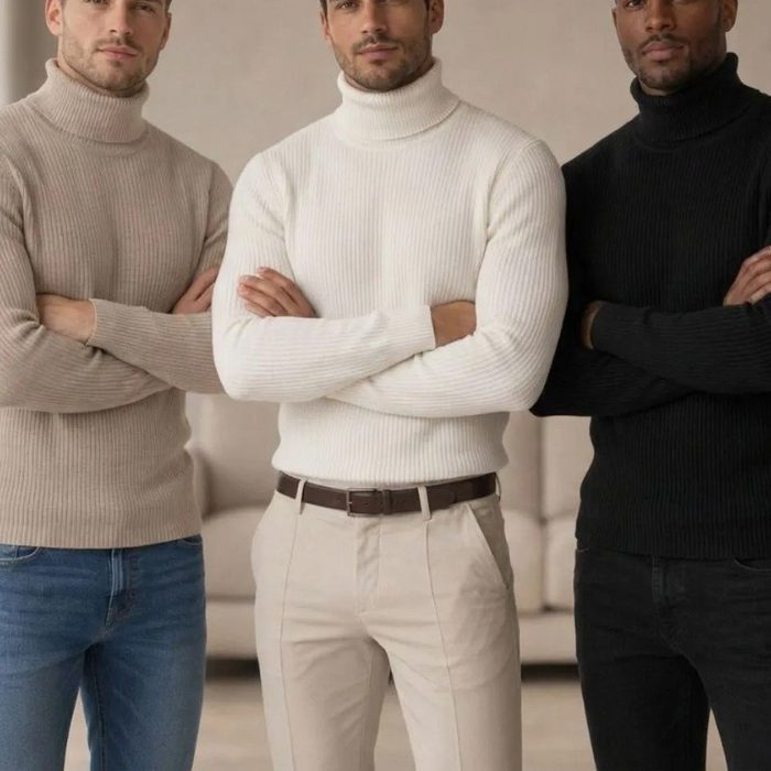 Kit 3 Blusa Cacharrel Gola Alta Masculina Inverno Estiloso PP ao GG