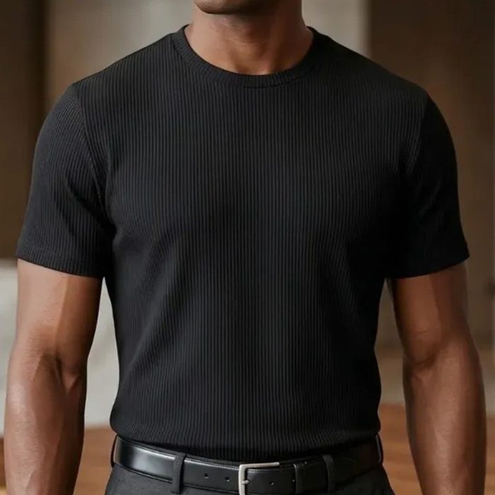 Kit 3 Camisetas Masculina Canelada Americana Gola Careca P ao GG