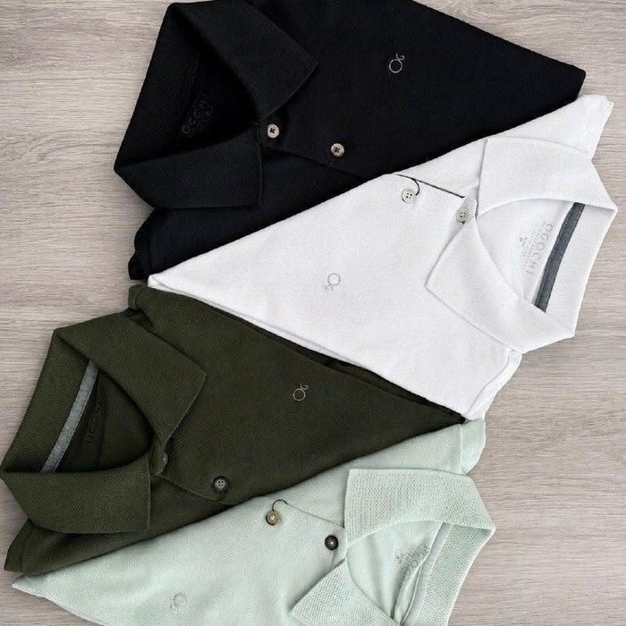 Camisa Gola Polo Social Masculina Slim Algodão Casual Ogochi P ao XG