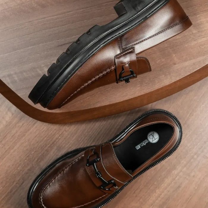 Sapato Social Masculino Mocassim Adulto Tratorado Moderno 37 ao 46