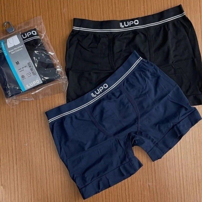 Kit 10 Cueca Boxer Lupo Algodão Cotton Conforto Original Box P ao GG