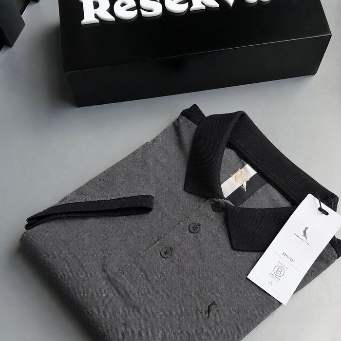 camisa polo reserva slim piquet denim