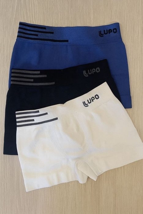 cuecas lupo boxer box sem costura basic microfibra kit 6