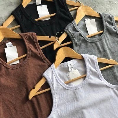 roupas regata modelo americano canelada premium masculina kit 6