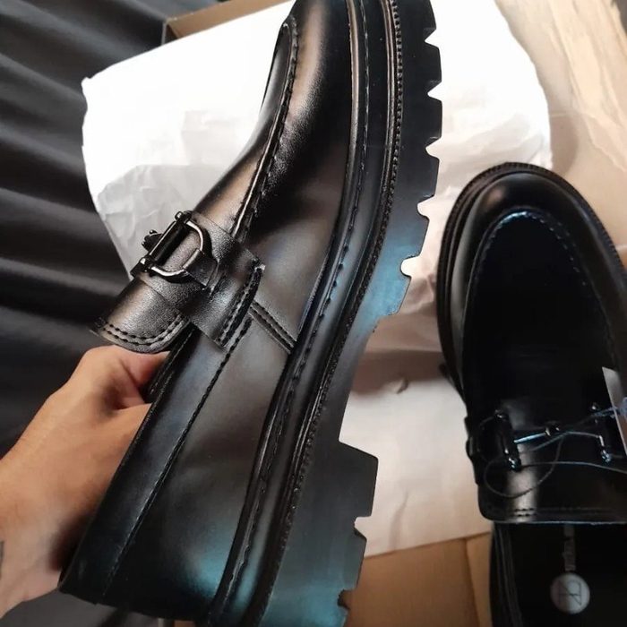 Sapato Social Masculino Mocassim Adulto Tratorado Moderno 37 ao 46