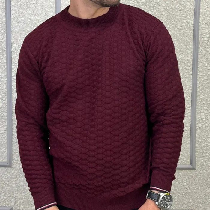 roupas via closet suéter masculino tricô lã social casual liso