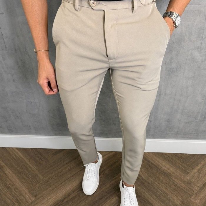 calça social alfaiataria masculina use fusion malha elastano stretch