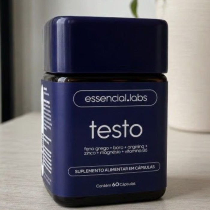 suplemento essencial labs testo essencial 60 cápsulas