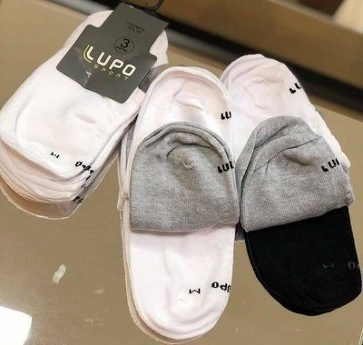 meias lupo soquete invisível sport kit 10 pares