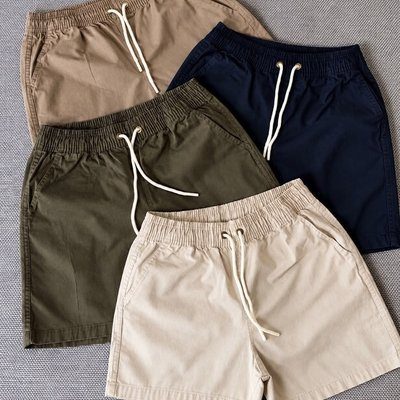 bermuda masculina kit 3 shorts linho verão