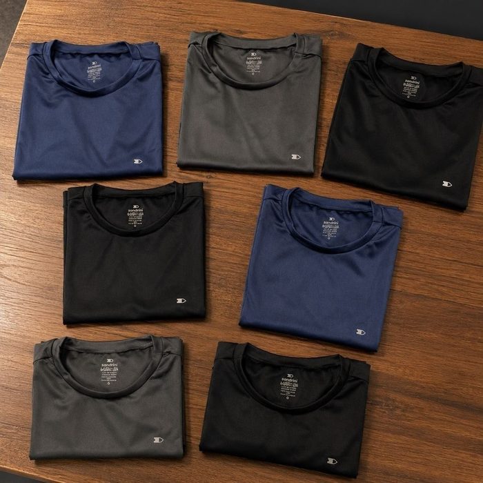 camisas sandrini kit 8 dry-fit p ao gg