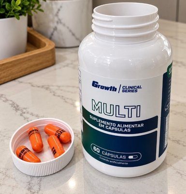 vitamina growth supplements multivitamínico 60 cápsulas