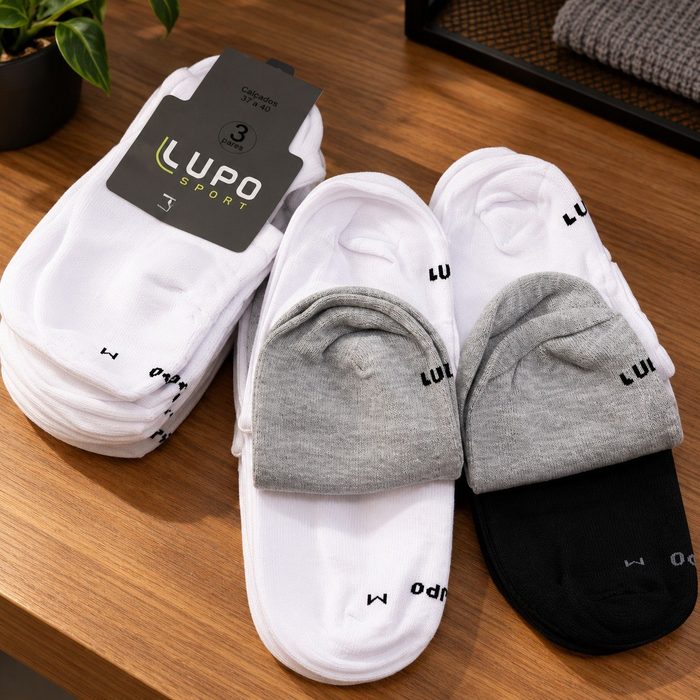 meias lupo soquete invisível sport kit 10 pares