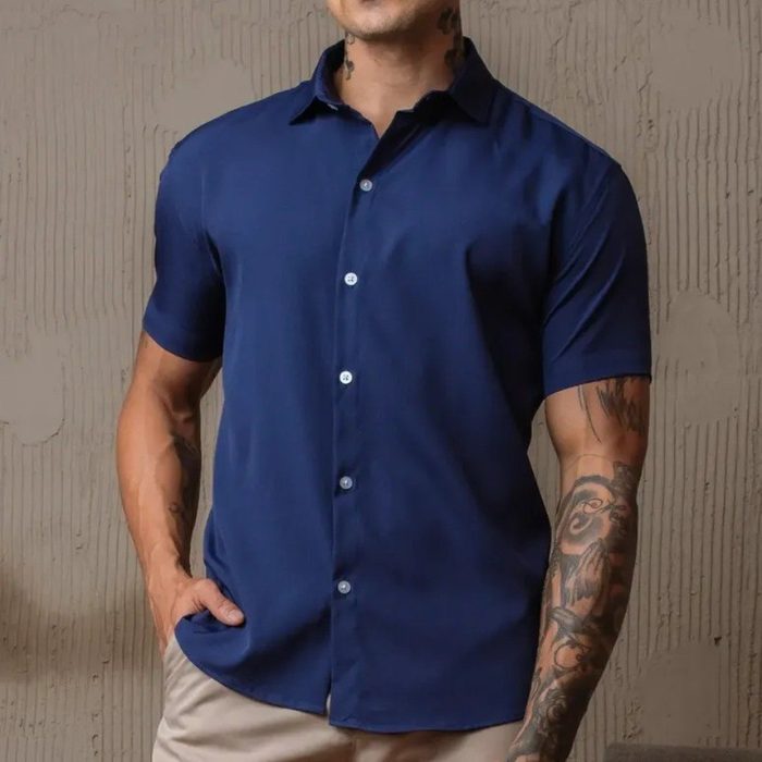 camisa social gola italiana