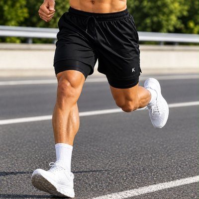 Kit 3 Shorts 2 Em 1 Masculino De Compressão Corrida Academia