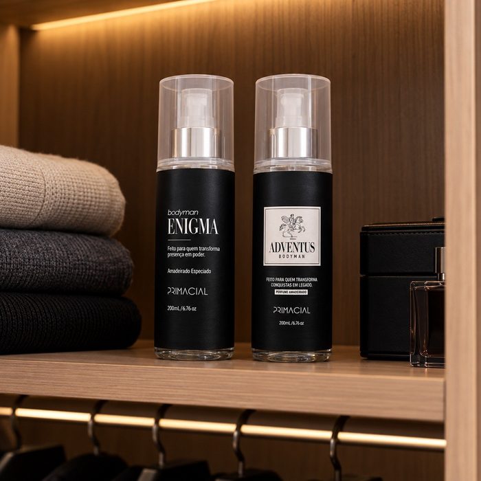 perfumes primacial kit body splash adventus e enigma 200ml
