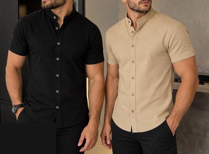 camisa gola padre kit 2 unidades