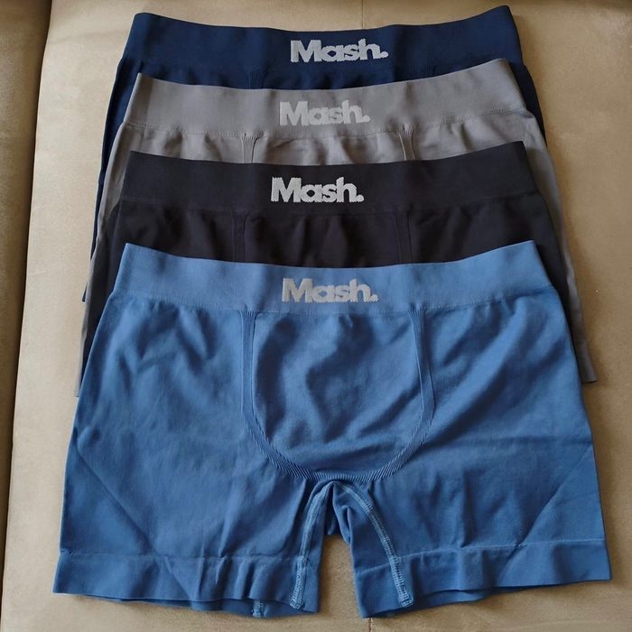 Kit com 4 Cuecas Boxer Microfibra sem Costura Mash P ao GG