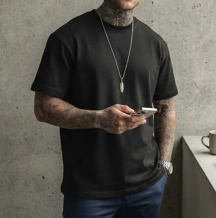 camiseta oversized unisex longline streetwear básica