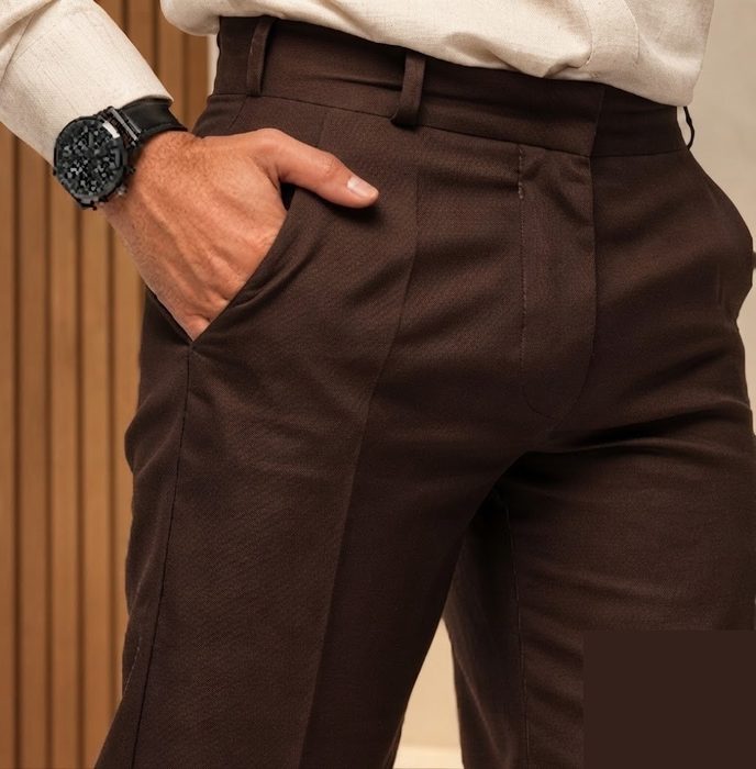 calça social masculina oxford tradicional plus size