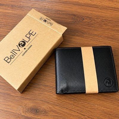 carteira bellvolpe masculina horizontal couro legitimo preto