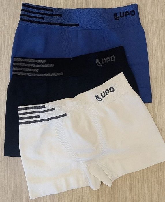 cueca lupo boxer box sem costura basic microfibra kit 6
