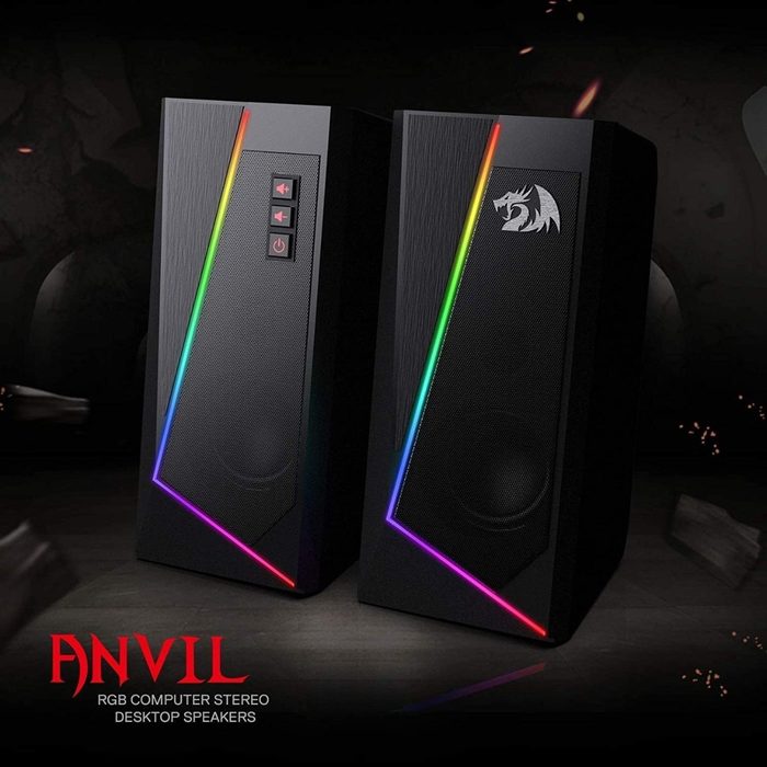 🎮 Caixa de som Redragon Anvil RGB Preto