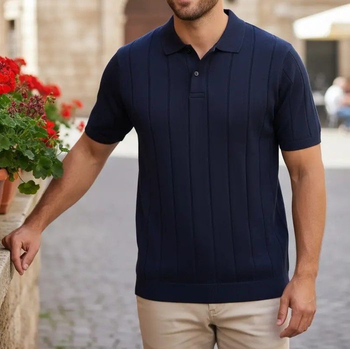 camisa polo opus masculina tricot canelada