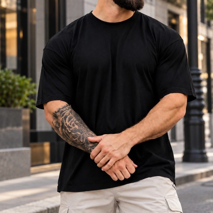 roupas camiseta oversized masculina treino academia