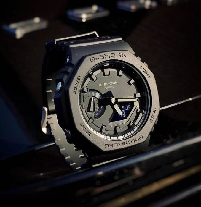 relogio casio g-shock carbon ga-2100-1a1dr