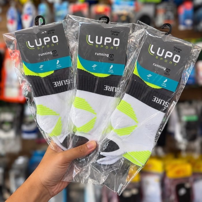 meias lupo dry fit cano curto kit 3 pares