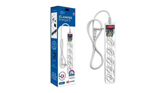 filtro de linha clamper dps 5 tomadas 1m