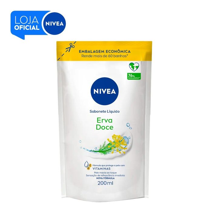 Nivea Sabonete Líquido Refil Erva Doce 200ml