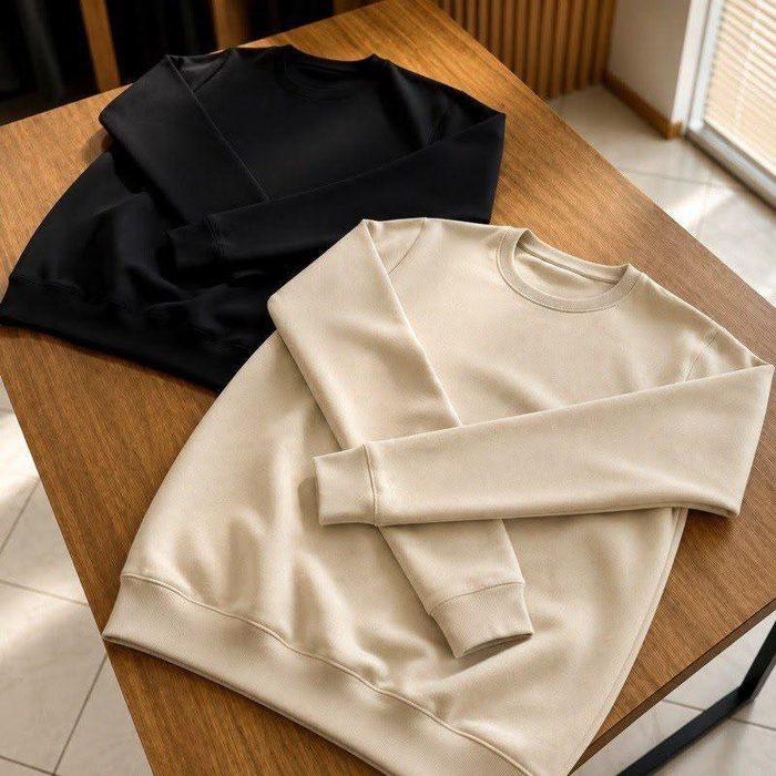 roupas kit 2 moletom liso gola redonda