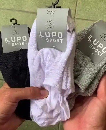 meias lupo soquete kit 10 pares 33-44
