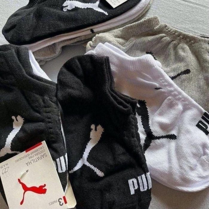 meias puma sapatilha soquete invisível kit 9 pares