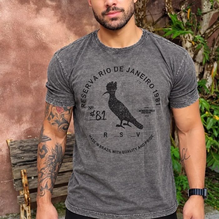 camiseta reserva sb algodão carimbo gaze