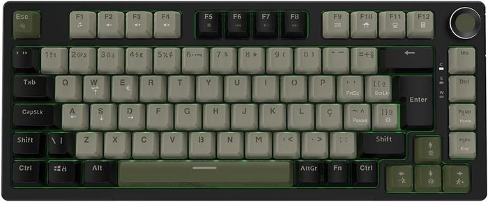 teclado mecânico pcyes arkeum cammo edition switch red