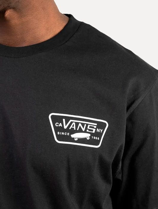 camiseta vans full patch back masculina preta