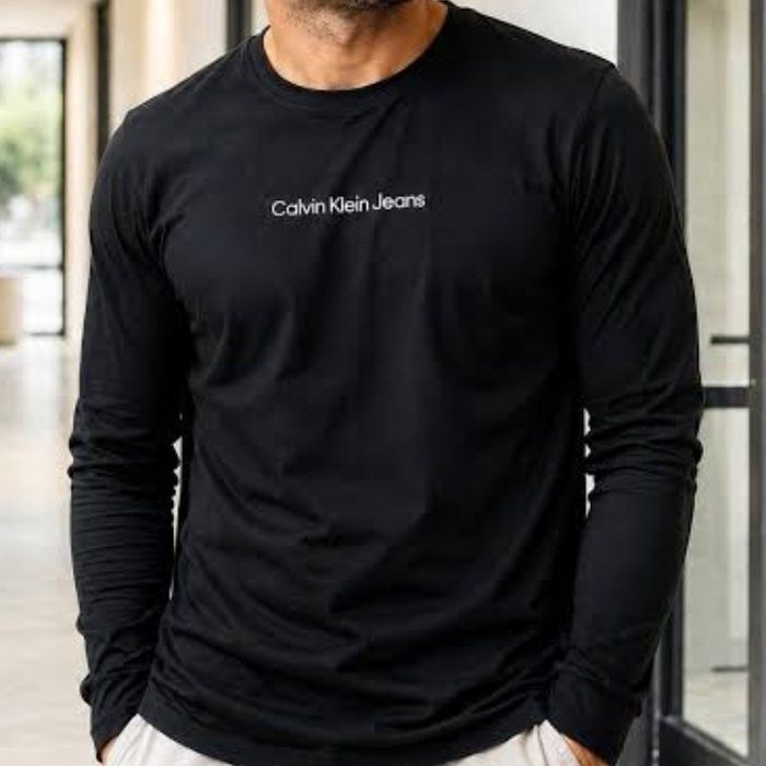 roupas calvin klein camiseta manga longa institutional