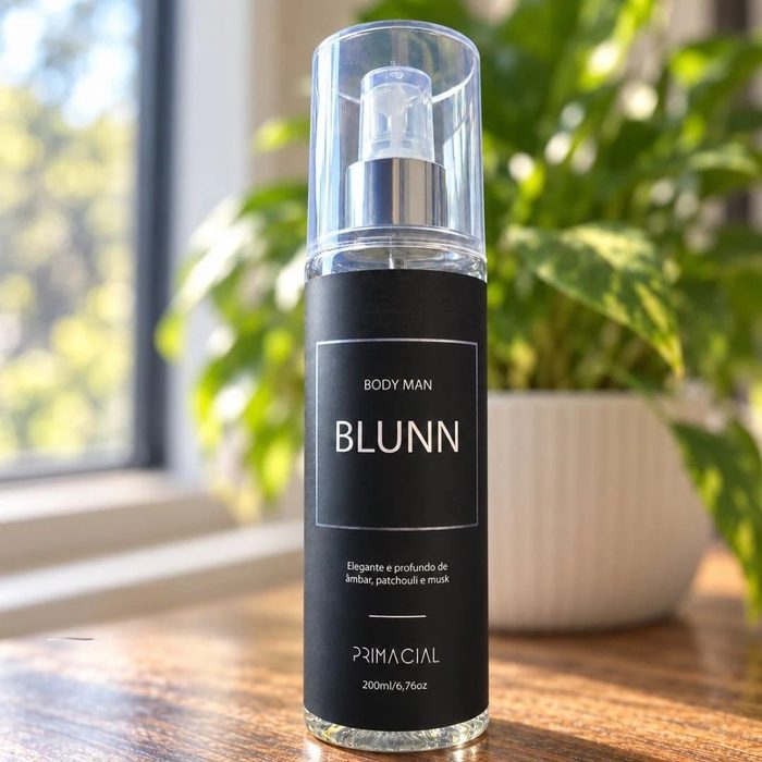 perfume primacial blunn body splash masculino 200ml