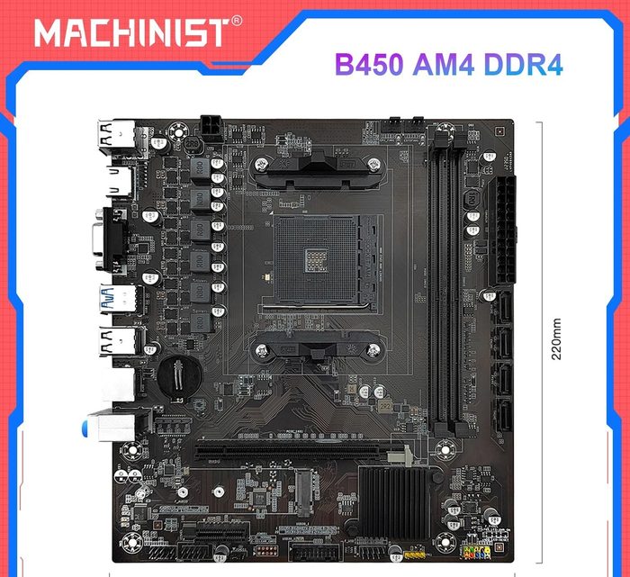 Placa-mãe Machinist B450m