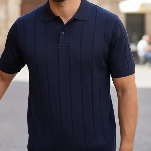 camisa polo masculina opus tricot canelada