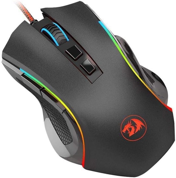 mouse gamer redragon griffin m607 rgb 7200 dpi