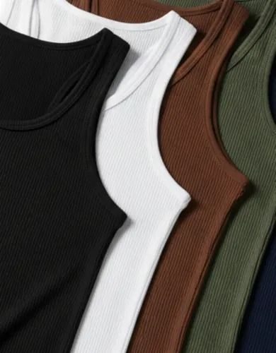 roupas kit 6 regata modelo americano canelada premium