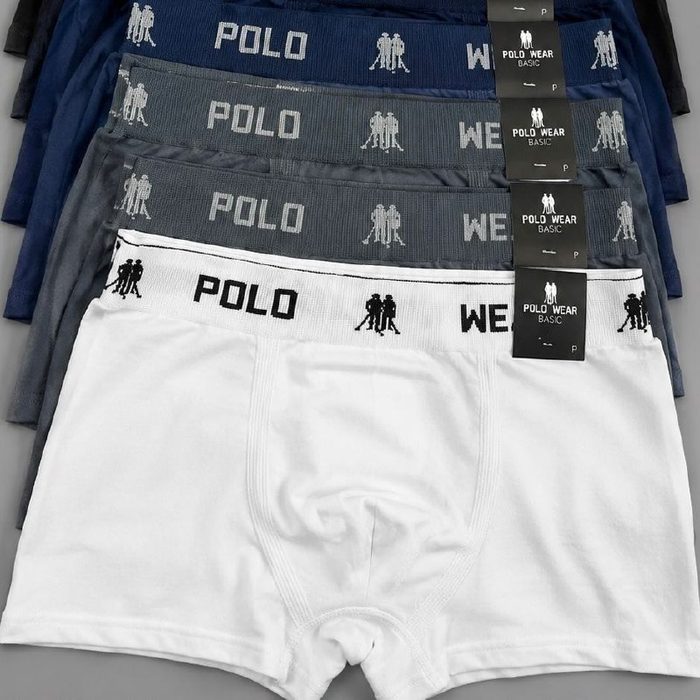 cueca polo wear kit 10 boxer lisa sortido